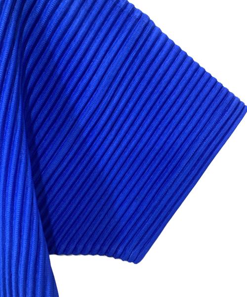 HOMME PLISSE ISSEY MIYAKE（オム プリッセ イッセイ ミヤケ）HOMME PLISSE ISSEY MIYAKE (オム プリッセ イッセイ ミヤケ) プリーツオープンカラーシャツ ブルー サイズ:2の古着・服飾アイテム