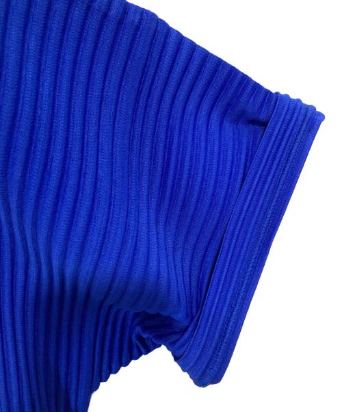 HOMME PLISSE ISSEY MIYAKE（オム プリッセ イッセイ ミヤケ）HOMME PLISSE ISSEY MIYAKE (オム プリッセ イッセイ ミヤケ) プリーツオープンカラーシャツ ブルー サイズ:2の古着・服飾アイテム