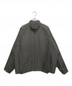 ISSEY MIYAKE IM MENイッセイミヤケ アイム メン）の古着「DOUBLE WEAVE FLAT リバーシブルブルゾン　ダブルウェーブフラット　LA13FC185」｜カーキ