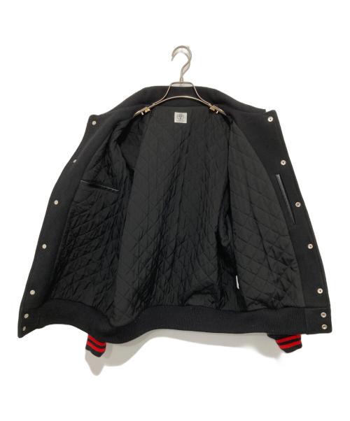 SAINT MICHAEL（セントマイケル）SAINT MICHAEL (セントマイケル) DEVIL Varsity Jacket / デビル バーシティジャケット　22AW	SM-A22-0000-034 ブラック サイズ:Lの古着・服飾アイテム