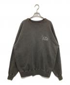 LASTMANラストマン）の古着「EMBROIDERED CREW NECK LTM（エンブロイダード クルーネック スウェット）　252LM-CT13」｜グレー
