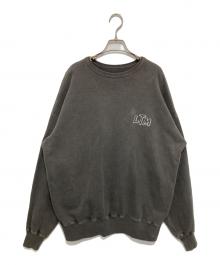 LASTMAN（ラストマン）の古着「EMBROIDERED CREW NECK LTM（エンブロイダード クルーネック スウェット）　252LM-CT13」｜グレー