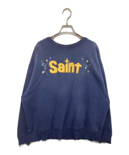 SAINT MICHAEL（セントマイケル）SAINT MICHAEL (セントマイケル) DISNEY (ディズニー) DSN CRW NK SWT/TINKER BELL　26SS	SM-MK8-0000-C80 ネイビー サイズ:Lの古着・服飾アイテム