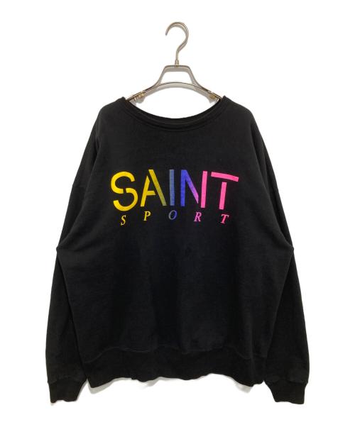 SAINT MICHAEL（セントマイケル）SAINT MICHAEL (セントマイケル) SAINT SPORT CREW NECK SWET　セイントスポーツクルーネックスウェット　25AW　SM-HR1-0000-044 ブラック サイズ:XLの古着・服飾アイテム