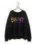 SAINT MICHAEL（セントマイケル）の古着「SAINT SPORT CREW NECK SWET　セイントスポーツクルーネックスウェット　25AW　SM-HR1-0000-044」｜ブラック