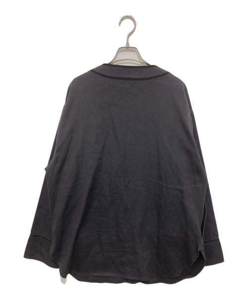 LASTMAN（ラストマン）LASTMAN (ラストマン) BASEBALL SHIRTS L/S C.R.E.A.M　ベースボールシャツL/S　C.R.E.A.M 　25SS 251LM-SH02 グレー サイズ:Lの古着・服飾アイテム