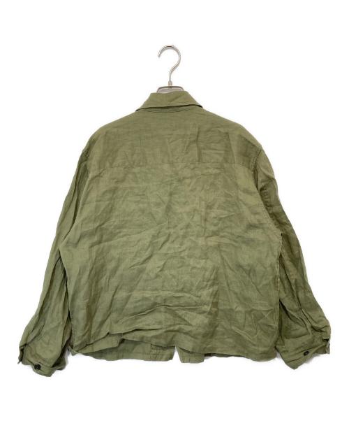 JOURNAL STANDARD（ジャーナルスタンダード）JOURNAL STANDARD (ジャーナルスタンダード) リネンミリタリージャケット　25011400802220 オリーブ サイズ:FREEの古着・服飾アイテム