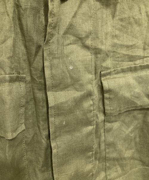 JOURNAL STANDARD（ジャーナルスタンダード）JOURNAL STANDARD (ジャーナルスタンダード) リネンミリタリージャケット　25011400802220 オリーブ サイズ:FREEの古着・服飾アイテム