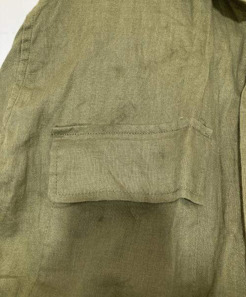 JOURNAL STANDARD（ジャーナルスタンダード）JOURNAL STANDARD (ジャーナルスタンダード) リネンミリタリージャケット　25011400802220 オリーブ サイズ:FREEの古着・服飾アイテム
