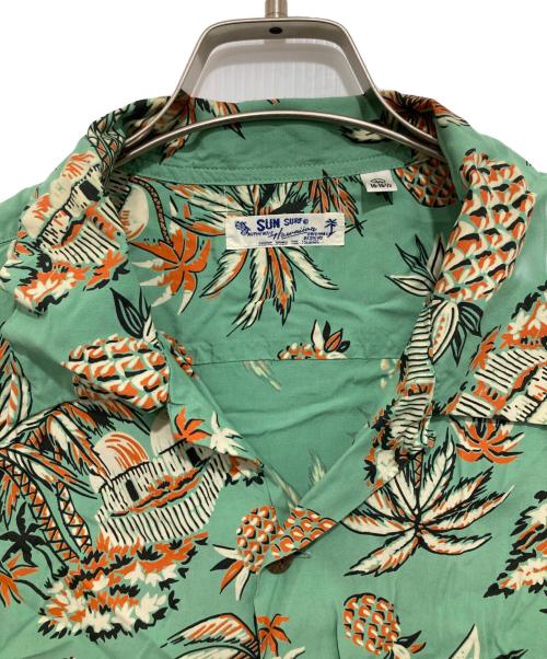 Sun Surf（サンサーフ）Sun Surf (サンサーフ) JOURNAL STANDARD (ジャーナルスタンダード) 別注 アロハシャツ 黄緑 サイズ:Lの古着・服飾アイテム