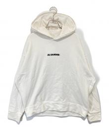 JIL SANDER+（ジルサンダープラス）の古着「ロゴ フーディー　J40GU0002」｜ホワイト