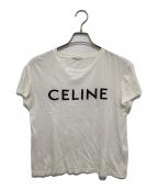 CELINEセリーヌ）の古着「ロゴプリントTシャツ LOGO PRINT TEE  X237370E」｜ホワイト