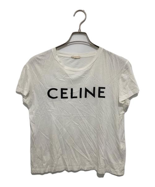 CELINE（セリーヌ）CELINE (セリーヌ) ロゴプリントTシャツ LOGO PRINT TEE  X237370E ホワイト サイズ:Lの古着・服飾アイテム