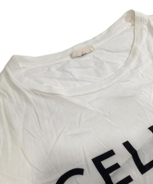 CELINE（セリーヌ）CELINE (セリーヌ) ロゴプリントTシャツ LOGO PRINT TEE  X237370E ホワイト サイズ:Lの古着・服飾アイテム