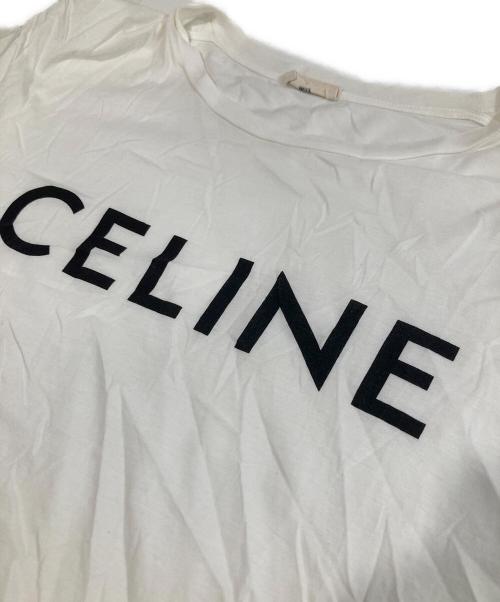 CELINE（セリーヌ）CELINE (セリーヌ) ロゴプリントTシャツ LOGO PRINT TEE  X237370E ホワイト サイズ:Lの古着・服飾アイテム