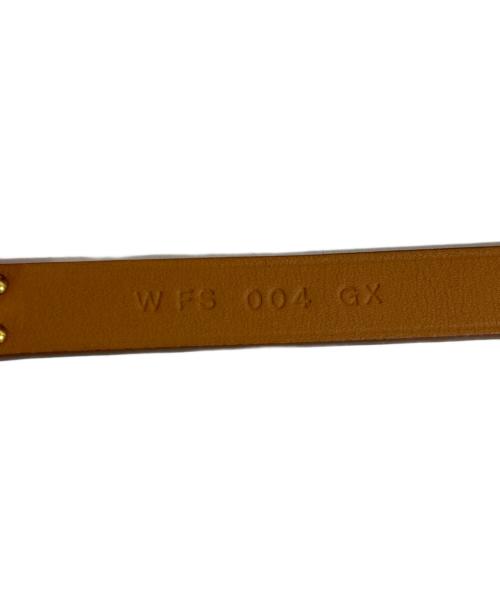 HERMES（エルメス）HERMES (エルメス) レザーブレスレット 《ミニ・ケリー》 ドゥブルトゥール　ゴールデンローズ・ナタ　W刻印 ゴールデンローズ・ナタ サイズ:T1の古着・服飾アイテム