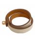 HERMES (エルメス) レザーブレスレット 《ミニ・ケリー》 ドゥブルトゥール　ゴールデンローズ・ナタ　W刻印 ゴールデンローズ・ナタ サイズ:T1：43000円