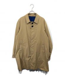 JohnUNDERCOVER（ジョンアンダーカバー）の古着「カットオフ加工ステンカラーコート　JUQ4301」｜ベージュ