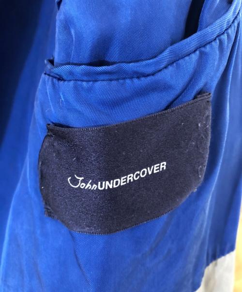 JohnUNDERCOVER（ジョンアンダーカバー）JohnUNDERCOVER (ジョンアンダーカバー) カットオフ加工ステンカラーコート　JUQ4301 ベージュ サイズ:2の古着・服飾アイテム