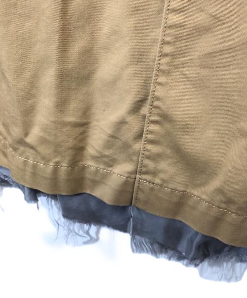 JohnUNDERCOVER（ジョンアンダーカバー）JohnUNDERCOVER (ジョンアンダーカバー) カットオフ加工ステンカラーコート　JUQ4301 ベージュ サイズ:2の古着・服飾アイテム