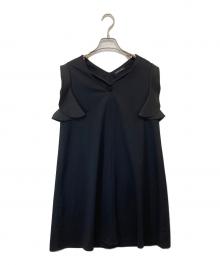 YOKO CHAN（ヨーコチャン）の古着「フリルワンピース　YCD-217-326」｜ブラック