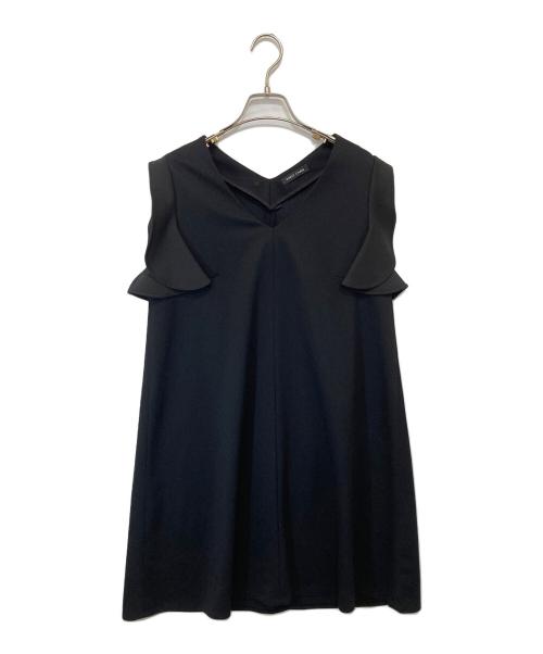 YOKO CHAN（ヨーコチャン）YOKO CHAN (ヨーコチャン) フリルワンピース　YCD-217-326 ブラック サイズ:36の古着・服飾アイテム