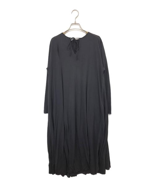 ATON（エイトン）ATON (エイトン) バック プリーツ ワンピース　6922328 ネイビー サイズ:01の古着・服飾アイテム