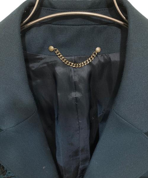 GOLDEN GOOSE（ゴールデングース）GOLDEN GOOSE (ゴールデングース) フラワー刺繍テーラードジャケット GMP00929-P000629 グリーン サイズ:50の古着・服飾アイテム