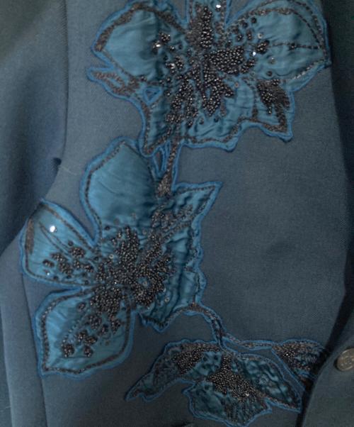 GOLDEN GOOSE（ゴールデングース）GOLDEN GOOSE (ゴールデングース) フラワー刺繍テーラードジャケット GMP00929-P000629 グリーン サイズ:50の古着・服飾アイテム