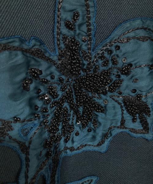 GOLDEN GOOSE（ゴールデングース）GOLDEN GOOSE (ゴールデングース) フラワー刺繍テーラードジャケット GMP00929-P000629 グリーン サイズ:50の古着・服飾アイテム