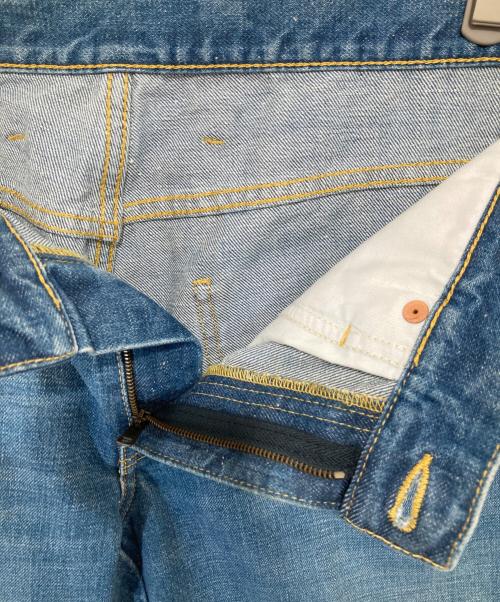 GUCCI（グッチ）GUCCI (グッチ) 20SS ロゴパッチウォッシュドフレアデニムパンツ　624242 XDA4I インディゴ サイズ:32の古着・服飾アイテム