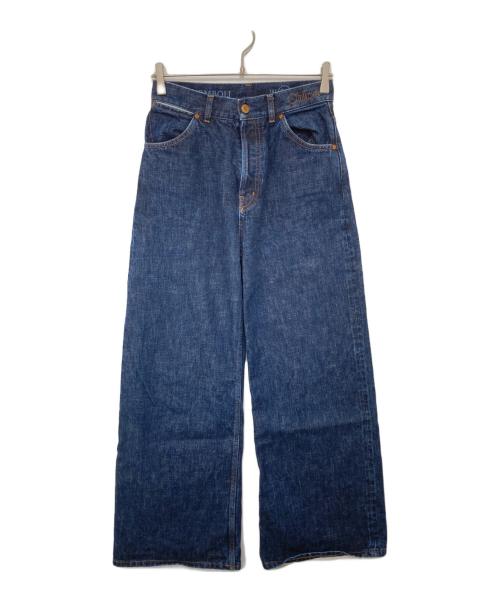 Chloe（クロエ）Chloe (クロエ) ワイドレッグジーンズ　バギーデニムパンツ　WIDE LEG JEANS インディゴ サイズ:W28の古着・服飾アイテム