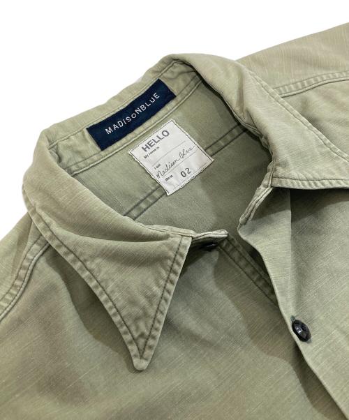 MADISON BLUE（マディソンブルー）MADISON BLUE (マディソンブルー) ワークシャツ  WORK SHIRTS MB999-5712 グリーン サイズ:Mの古着・服飾アイテム