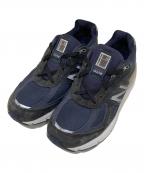 NEW BALANCEニューバランス）の古着「M990NV4　ローカットスニーカー」｜ネイビー