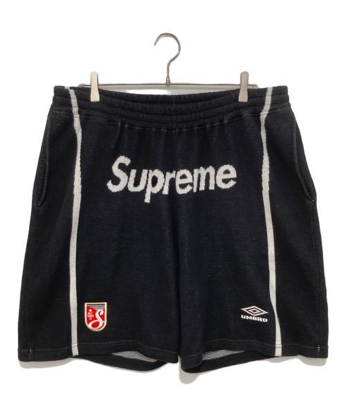 SUPREME（シュプリーム）SUPREME (シュプリーム) UMBRO (アンブロ) Knit Soccer Short　ニットサッカーショーツ　コラボハーフパンツ　ニットパンツ ブラック サイズ:XLの古着・服飾アイテム