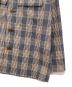 中古・古着 Vivienne Westwood man (ヴィヴィアン ウェストウッド マン) ロゴチェックシャツジャケット　LOGO CHECK SHIRTS JACKET オーブ グレー サイズ:46：18000円