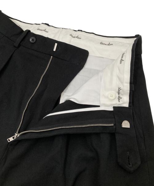 STEVEN ALAN（スティーブンアラン）STEVEN ALAN (スティーブンアラン) ドリル インツープリーツ ドレストラウザーズ　8114-177-1118 ブラック サイズ:Mの古着・服飾アイテム