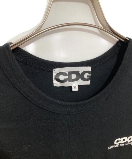 CDG（シーディージー）CDG (シーディージー) Small Logo T-Shirt COMME des GARÇONS コム デ ギャルソン SZ-T029 ブラック サイズ:XLの古着・服飾アイテム