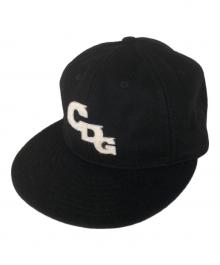 CDG×EBBETS FIELD FLANNELS（シーディージー×エベッツフィールドフランネルズ）の古着「別注 CDG COMME des GARCONS ロゴウールキャップ コムデギャルソン SZ-K604 」｜ブラック