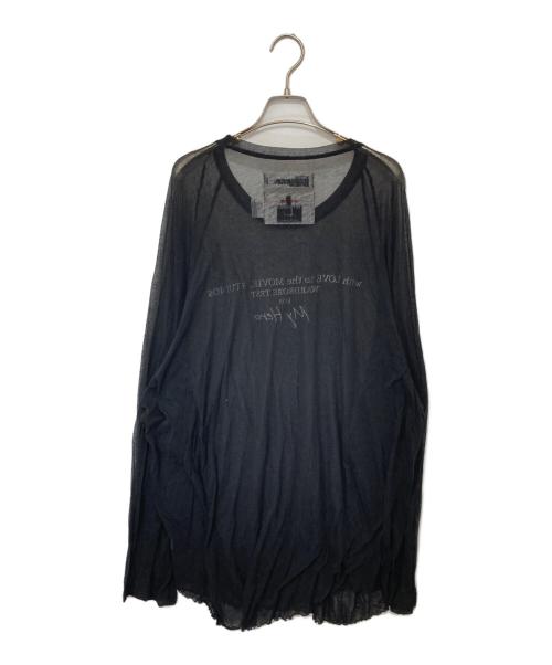 DAIRIKU（ダイリク）DAIRIKU (ダイリク) シースルービッグラグランTEE　24SS C-5 ブラック サイズ:Lの古着・服飾アイテム