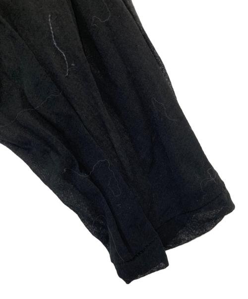 DAIRIKU（ダイリク）DAIRIKU (ダイリク) シースルービッグラグランTEE　24SS C-5 ブラック サイズ:Lの古着・服飾アイテム