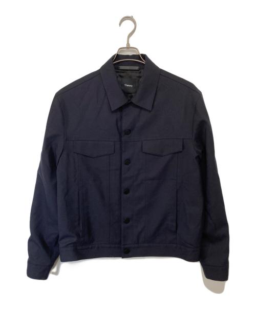 theory（セオリー）theory (セオリー) 24AW Wool PL Flannel River FL（ウールフランネル リバージャケット）　02-4309005 ネイビー サイズ:Lの古着・服飾アイテム
