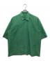 IM MEN（アイム メン）の古着「リネンミックス S/S シャツ　LA21FJ159」｜グリーン
