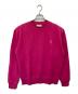 AMI Alexandre Mattiussi（アミアレクサンドルマテュッシ）の古着「Small Heart Embroidery Sweatshirt（スモールハートロゴ刺繍スウェット）　E20HJ007.730」｜ピンク