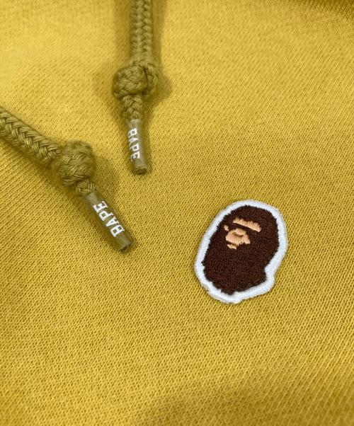 A BATHING APE（ア ベイシング エイプ）A BATHING APE (ア ベイシング エイプ) Head One Point Relaxed Fit Pullover Hoodie ロゴパーカー　001PPJ301014M イエロー サイズ:Lの古着・服飾アイテム