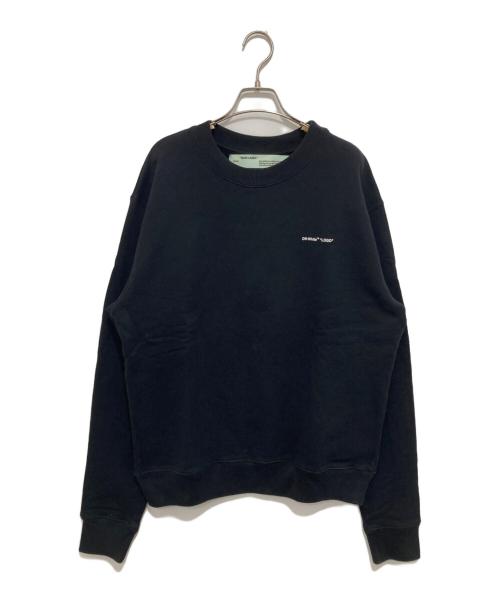 OFFWHITE（オフホワイト）OFFWHITE (オフホワイト) ロゴスウェット　OMBA025S19D25022 ブラック サイズ:Lの古着・服飾アイテム