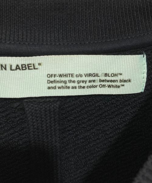 OFFWHITE（オフホワイト）OFFWHITE (オフホワイト) ロゴスウェット　OMBA025S19D25022 ブラック サイズ:Lの古着・服飾アイテム