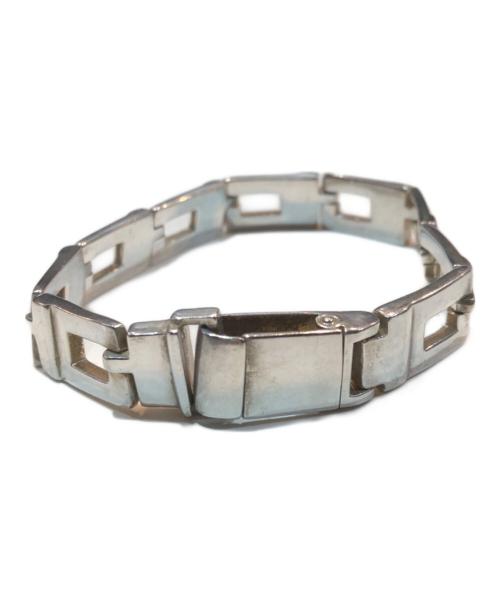 GUCCI（グッチ）GUCCI (グッチ) Gロゴ プレート シルバーブレスレット シルバーの古着・服飾アイテム