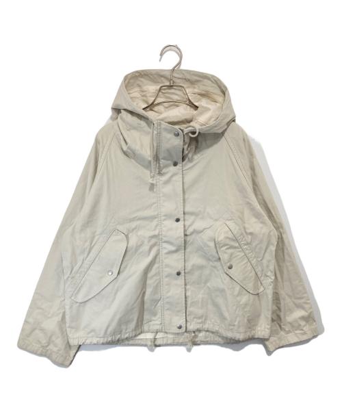 MUJI LABO（ムジラボ）MUJI LABO (ムジラボ) コットン ライトキャンバス フードブルゾン アイボリー サイズ:Mの古着・服飾アイテム