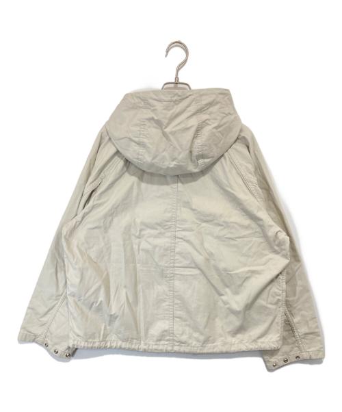 MUJI LABO（ムジラボ）MUJI LABO (ムジラボ) コットン ライトキャンバス フードブルゾン アイボリー サイズ:Mの古着・服飾アイテム